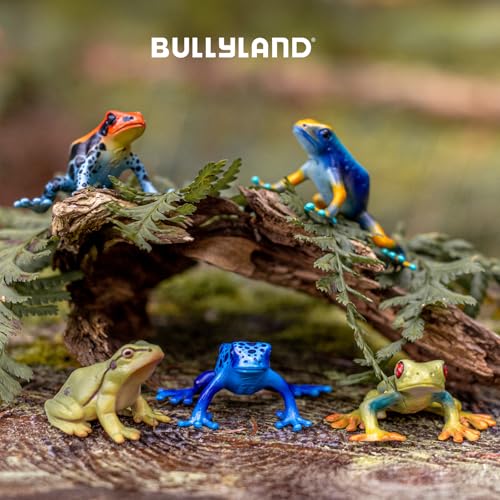 Bullyland 68401 - Spielfigur Laubfrosch, ca. 5,7 cm große Tierfigur, detailgetreu, PVC-frei, ideal als kleines Geschenk für Kinder ab 3 Jahren, Grün