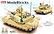 Sluban- Modell Bricks-M1A2 Sep V2 Abrams Hand Battle Tank 781 Stück, M38-B0892, Mehrfarbig