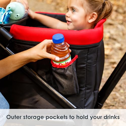 Image of Baby Trend Expedition /Tour LTE 2-in-1 Stroller Wagon, Mars Red