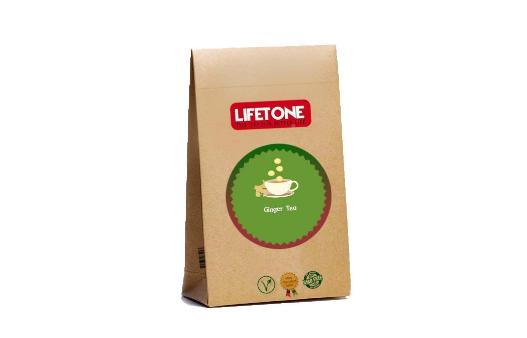 lifetone the tea for better lifeGinger Tea | Authentic Aroma and Taste | 20 Teabags
