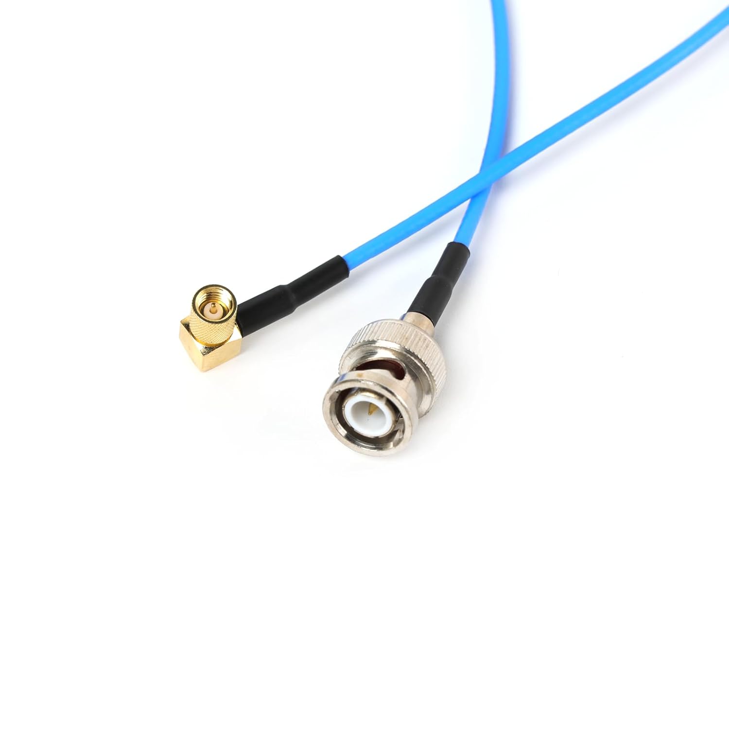 SZRMCC BNC Male to M5 Microdot Male Right Angle Test Cable Coaxial Sensor Extension Cable Low Noise for 10-32 UNF Vibration Accelerometer Pressure Sensors (8m)