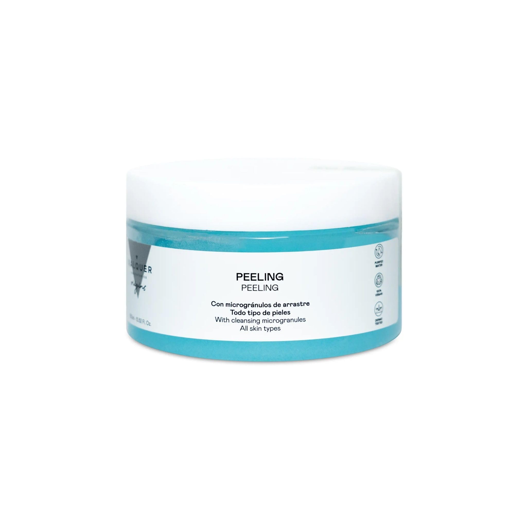 VALQUER ORIGINS Peeling Facial y Corporal | 250 ml | Exfoliante Físico Vegano | Limpia, Renueva, Regenera y Aporta Luminosidad a Todo Tipo de Piel