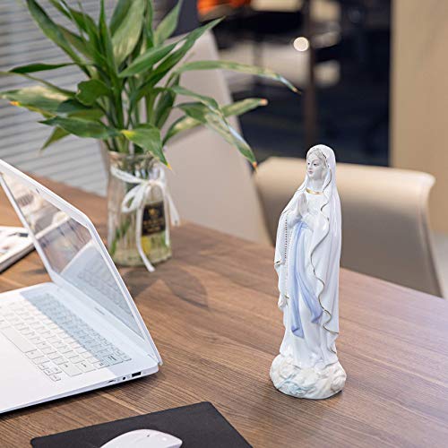Estatua Virgen María en cerámica 11.8 x 3.9 pulgadas
