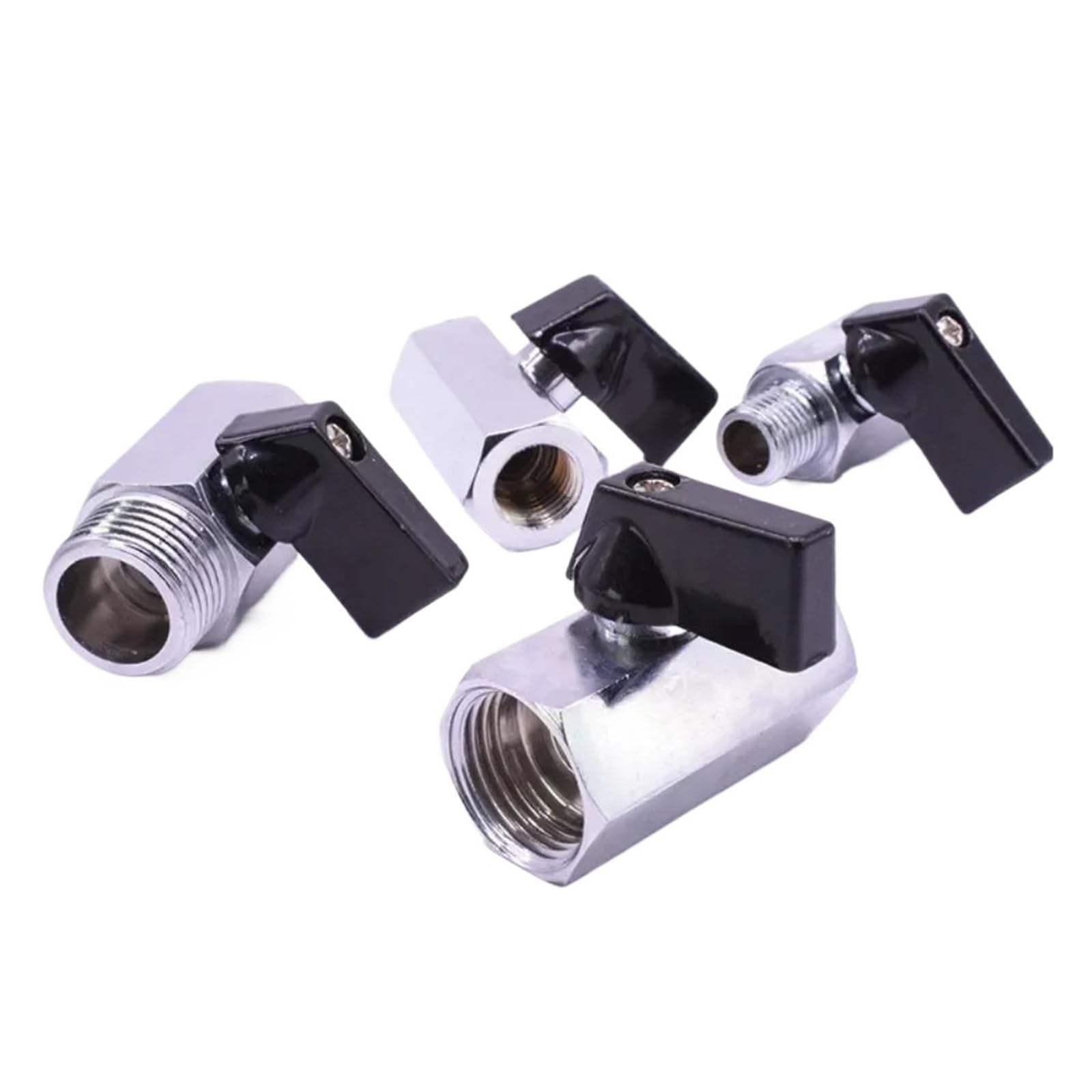 AARTERZZA 1PC 1/8'' BSP Female to Male Thread Brass Ball Valve Shut-Off Valve