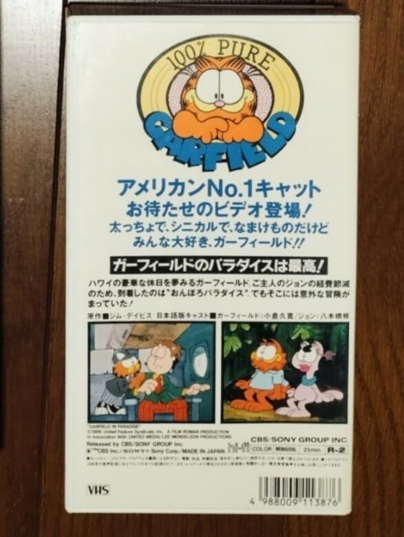 SONY - ガーフィールドのクリスマス　パラダイスは最高!　海外アニメ　VHS 未DVD化 ガーフィールドのクリスマス パラダイスは最高! 海外アニメ VHS