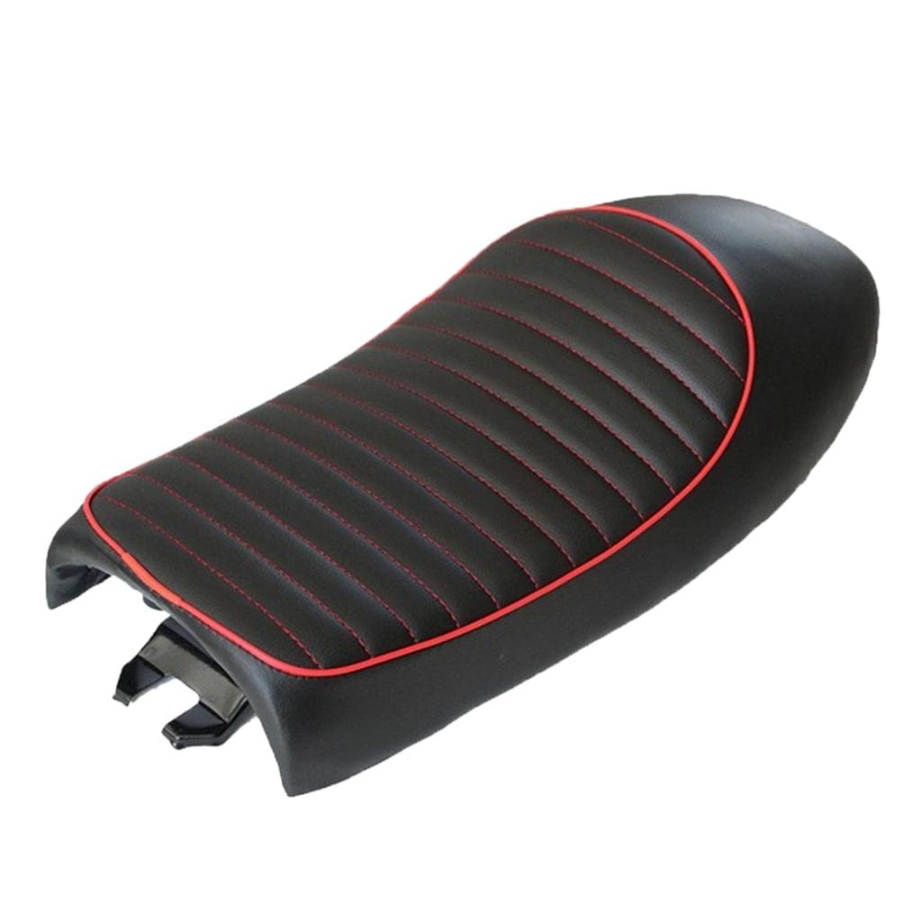 Lyla Motorcycle Vintage Cafe Racer Hump Saddle Seat for Honda Suzuki Yamaha Kawasaki - Black-image-10