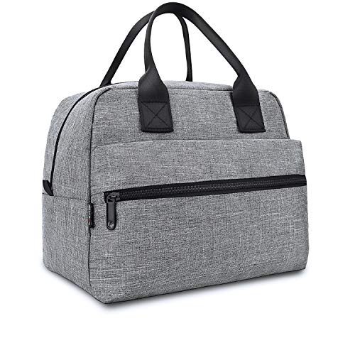 Lunch Bags For Women&Men Insulated Lunch Box For Lunch Cooler Tote(Grey)