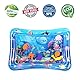 SUNSHINEMALL Wassermatte Baby Bpa Frei 66×50CM Wasserspielmatte Baby Wasser Spielmatte Sensorik Spielzeug Krabbelmatte Baby 3 6 9 Monate Tummy Time Toys Water Mat(Blaue Meereswelt)