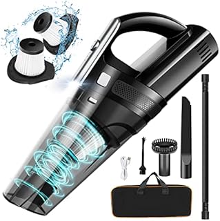 Handheld Vacuum Mini Portable Rechargeable Car Vacuum Cleaner Cordless with 8000PA Powerful Suction for Car Home and Office