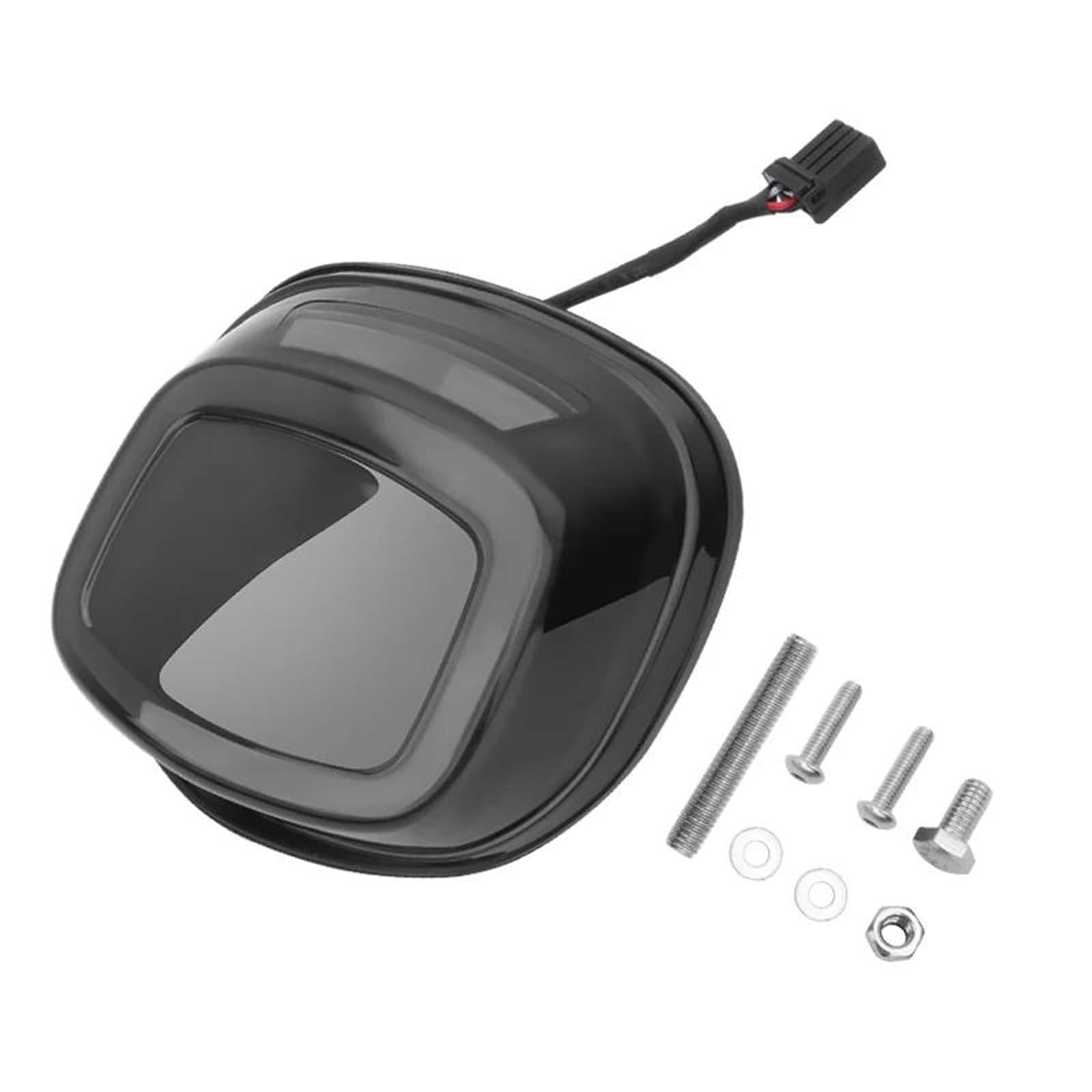 luce posteriore freno stop Fanale posteriore per moto a LED, luce freno rossa, fumo, per Harley, per Touring, per Softail, per Dyna, per Sportster XL883N 1200N(Smoke)