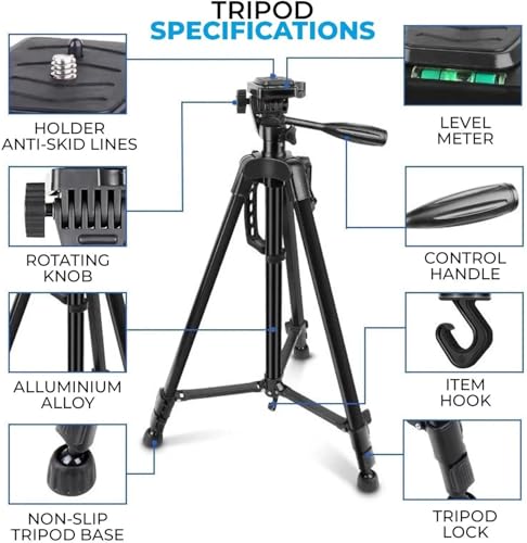 Image of 3366 Universal Tripod Stand for Photography & Online Meetings