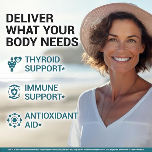 Dr. Berg Sea Kelp Enhanced Iodine - 200 mcg of Premium Iodine - Seaweed Blend Includes Klamath Blue-Green Algae & Sea Kelp - 90 Capsules