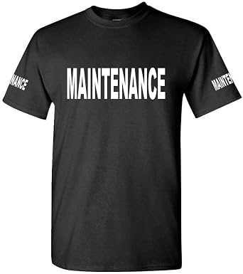 Cold Harbor Maintenance - Emergency Services Duty - Unisex Cotton T-Shirt XL, Black