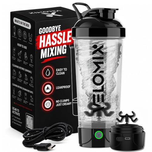 Velomix Electric Protein Shaker Bottle