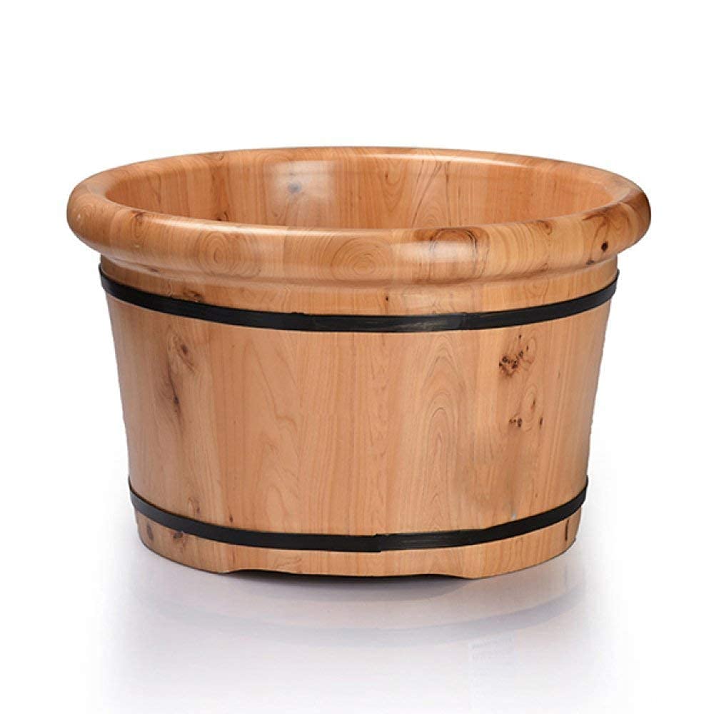 Buy Natural Wooden Footbath Bucket,Household Foot Bath Pedicure Wooden
