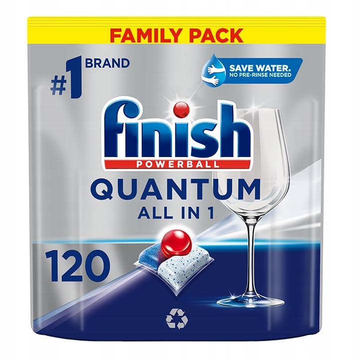 Finish Cápsulas de pastillas Quantum todo en 1 120 piezas regular frescas