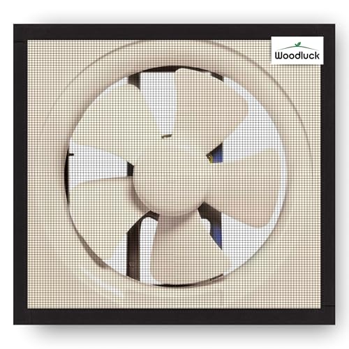 Woodluck Mosquito Net for Window Customized Mesh Black Size 20 cm x 20 cms | DIY Mosquito Nets for Kitchen Bathroom Ventilator Small Window | Net for Windows Easy Installation All Season Pests Control