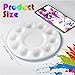 22pcs Paint Palettes, Plastic Paint Tray Palette, Paint Pallet for Adults & Kids, for Painting or DIY Craft Class, White