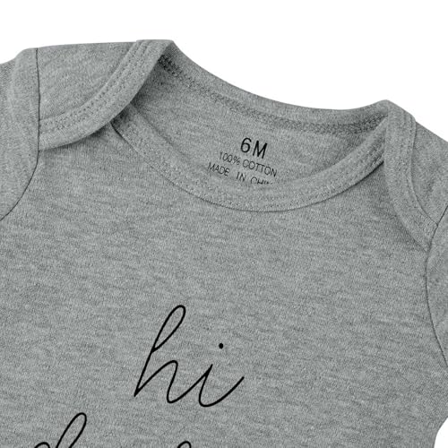 Image of Hi Daddy Bodysuit for Baby Hello Daddy Pregnancy Announcement for Husband I Love Daddys Baby Romper
