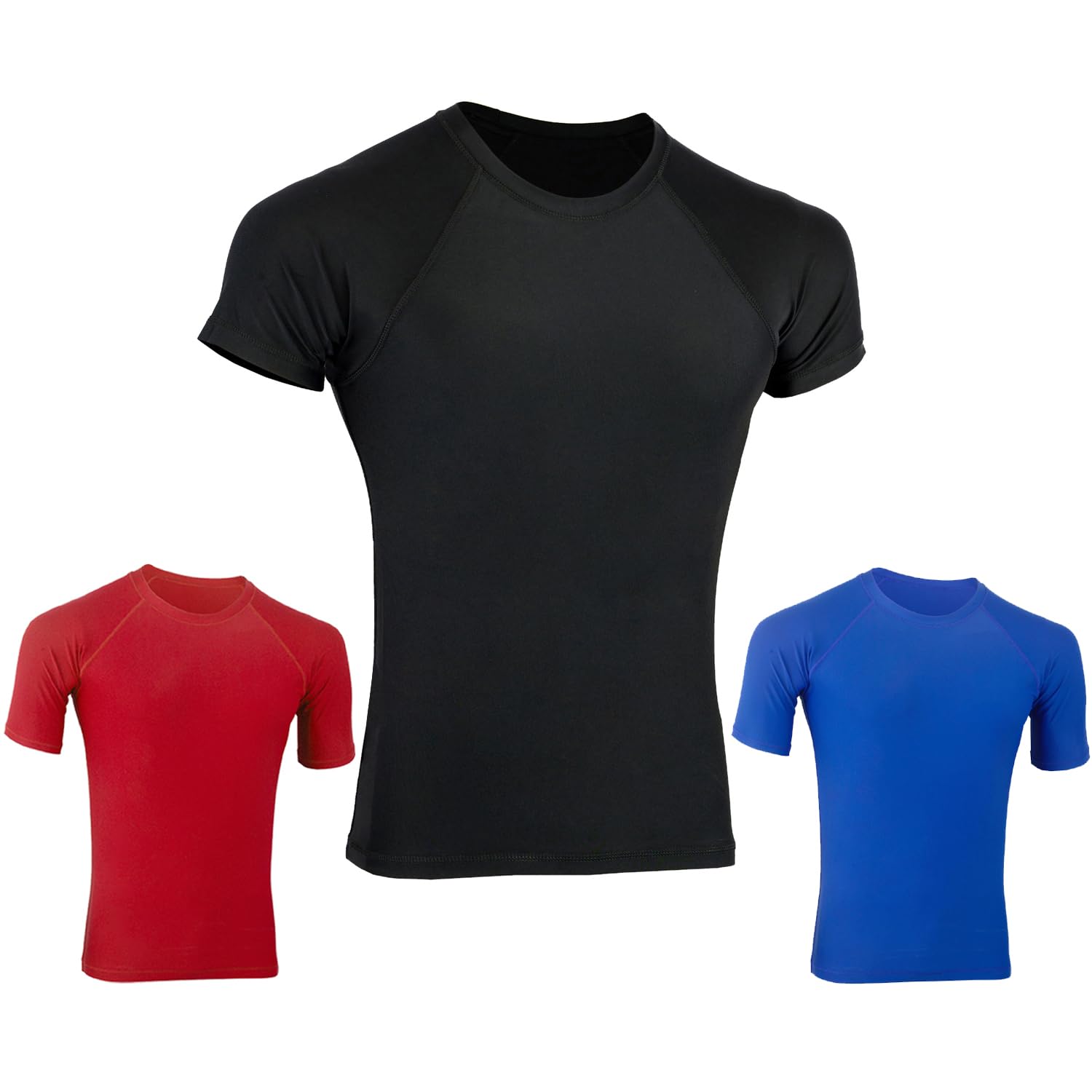 ROAR MMA Simple Rash Guard BJJ Fight Training Jiu Jitsu No Gi Fightwear (Black, Large), Black, L