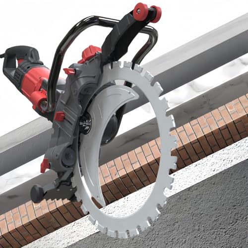 Sierra Eléctrica para Hormigón, Sierra Circular Sin Escobillas, Sierra Eléctrica para Hormigón 8900W Sin Escobillas - 30Cm De Profundidad De Corte, para Granito, Porcelana, Madera,Brushlessringsaw