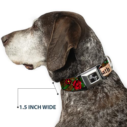 Collier de chien réglable 18-81.3 cm Buckle Down la Mort Avant Dishonour - 8