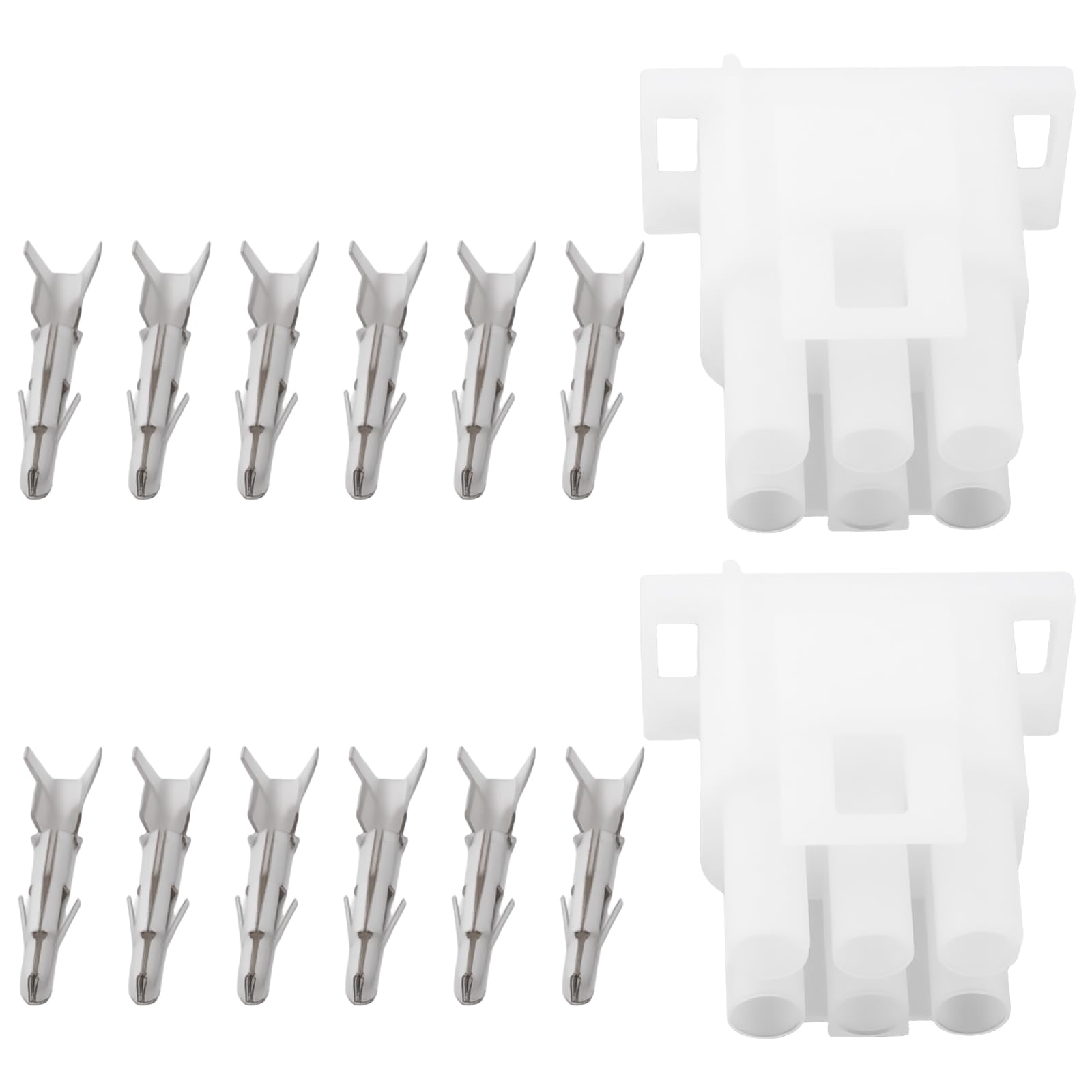 Briny River 2 Sets of 6pin Ignition Harness Plug Connectors with Terminal Waterproof Shell Harness Plugs Compatible with Briggs & Stratton Lawn Mower