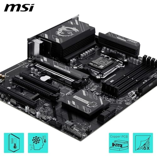 Image of MICRO CENTER AMD Ryzen 5 7600X CPU Processor with MSI B850 Gaming PRO WIFI6E Motherboard (ATX, AM5, DDR5, M.2 Gen5, Wi-Fi 6E)