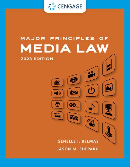 Major Principles of Media Law, 2023 - Test Bank - img