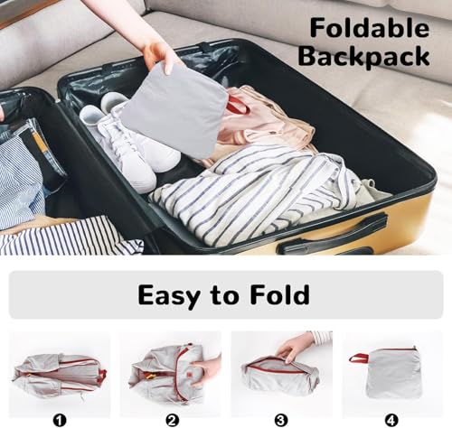Mochila plegable ligera impermeable 25L para senderismo miniatura 6