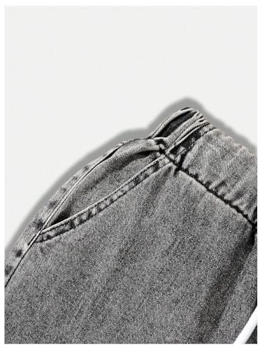 WDIRARA Boy's Cargo Jeans Flap Pocket Tapered Denim Pants3
