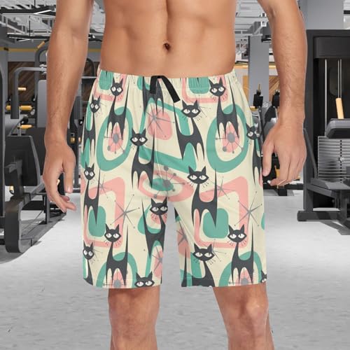 visesunny Mens Pajama Bottom Animal Printed Soft Sleep Shorts for Men Breathable Loungewear Pjs Pants with Pockets Size S-XXL3