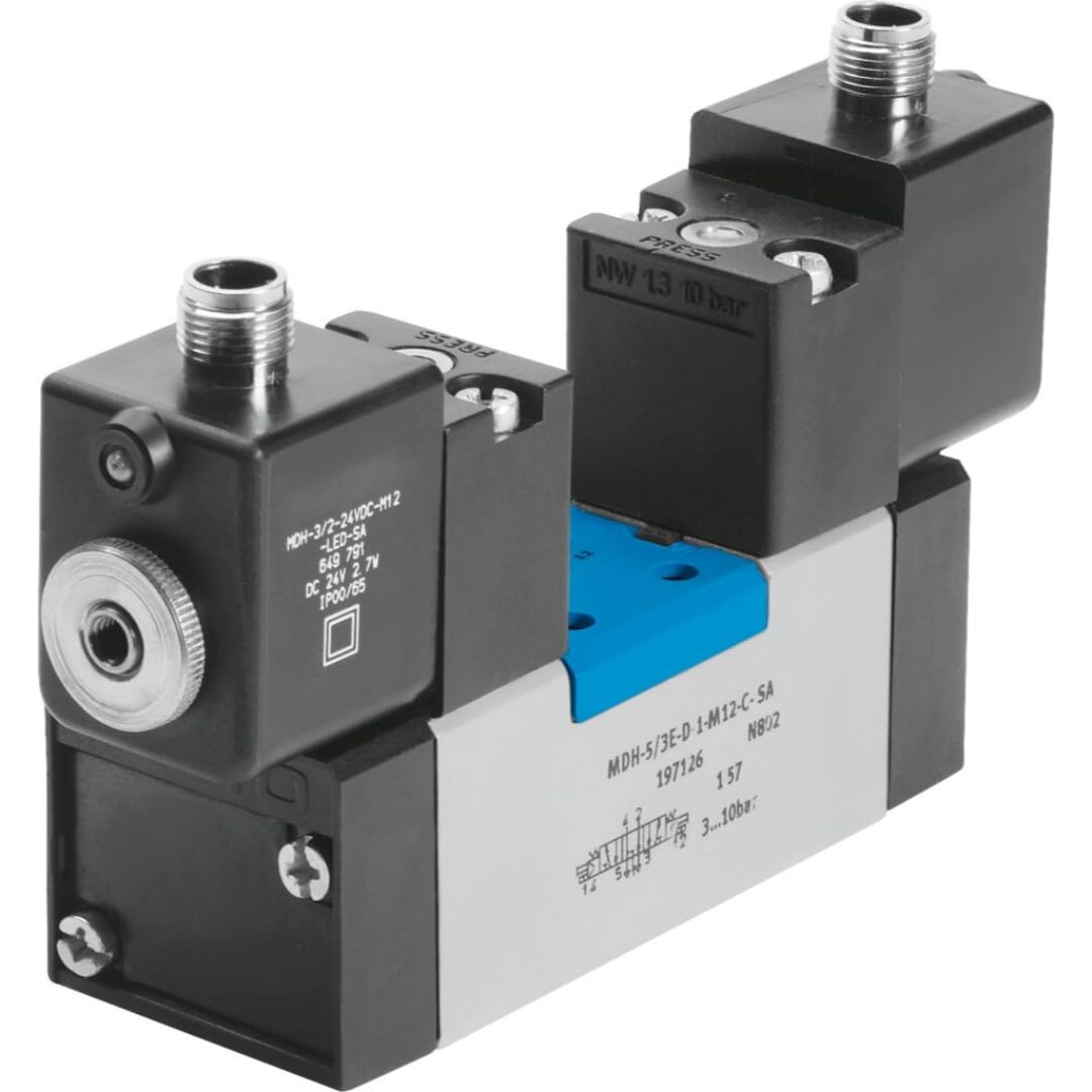 Válvula solenoide original MDH-5/3B-D-2-M12-C 533006 Go to product viewer dialog for this item. para sistemas de automatización industrial
