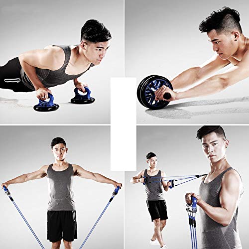 Conjunto de equipamento fitness multifuncional Hola-Luz para treinamento de umbigo com suporte push