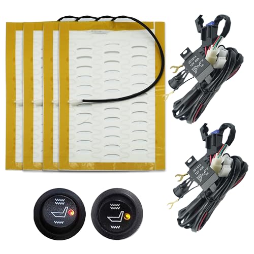 Fioqe 4Pcs Car Seat Cover Accessory Kit with 2 Stage Circular Switch for All Kinds of Family Cars, Pickup Trucks, SUVs, RVs, Replacement Car Seat Cover Accessory Kit