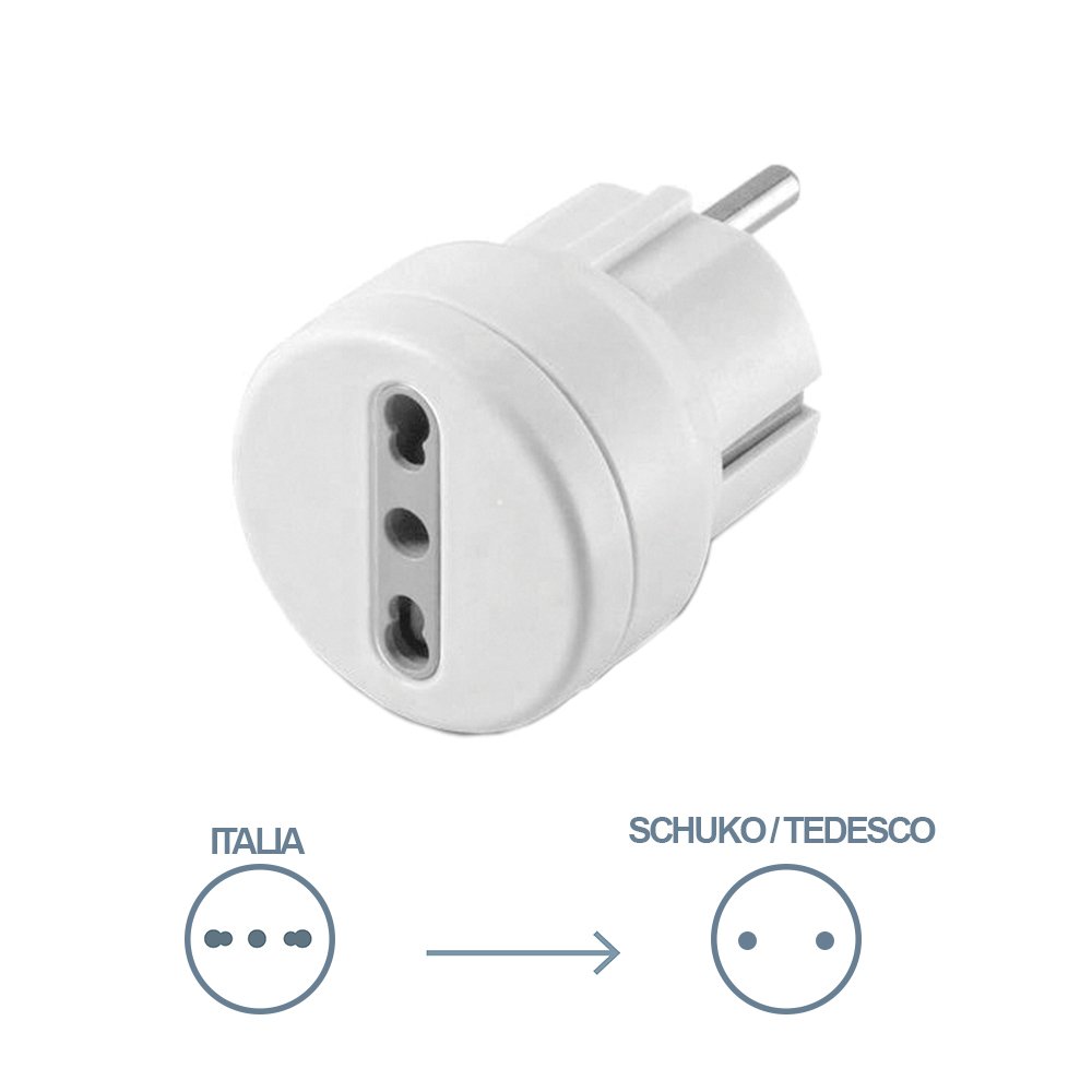 Electraline Adaptateur prise électrique blanc 71047