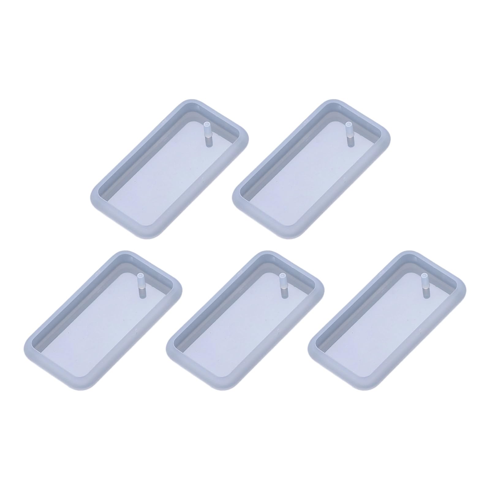 Xjdzineq of 5 Silicone Pendant Keychain for Jewelry Making Craft Projects Silicone Keychain