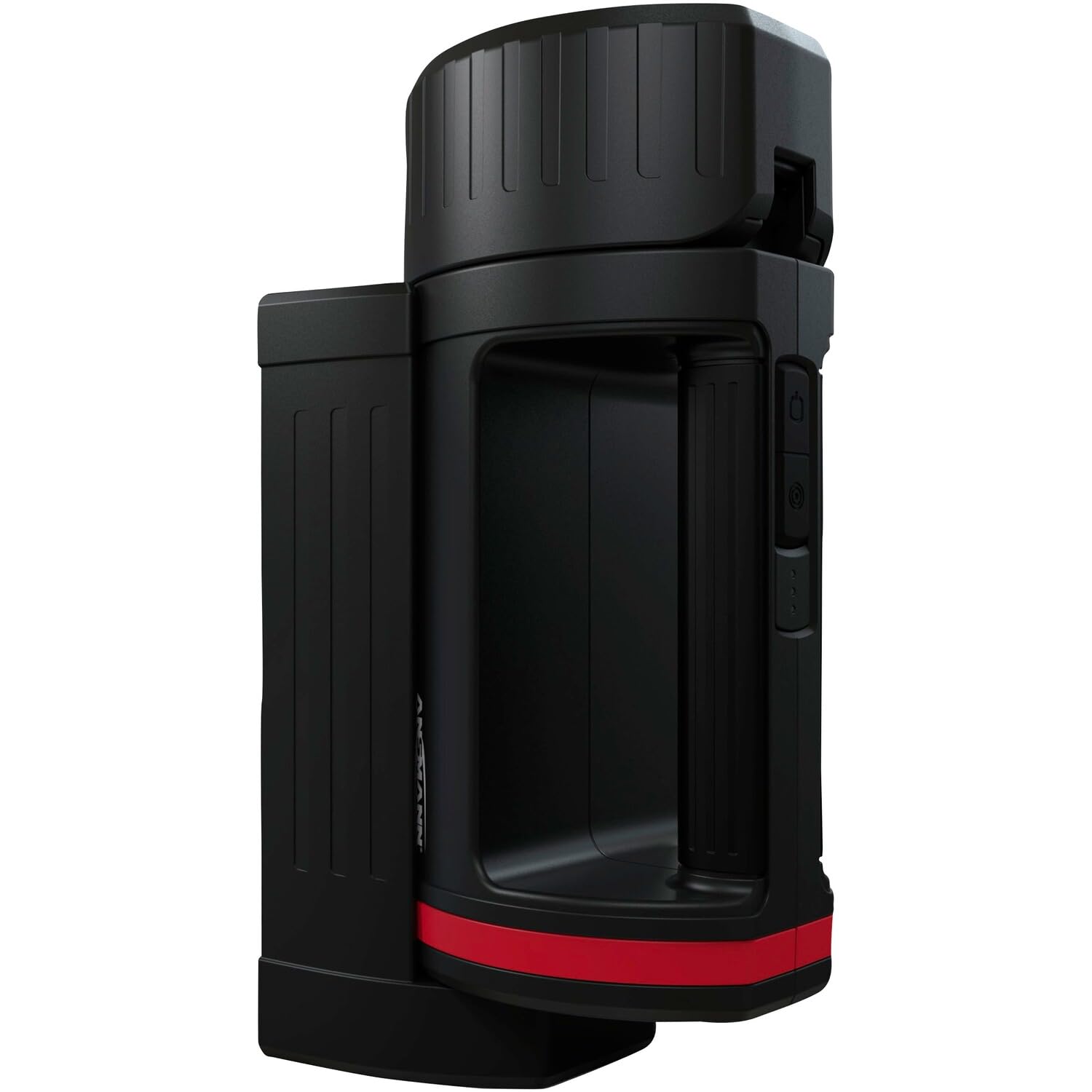 ANSMANN Lámpara de trabajo LED de 400 lúmenes y cabezal de lámpara ajustable, regulable, resistente a los golpes y recargable mediante USB, 5 W, HS5R como lámpara de taller o iluminación de emergencia