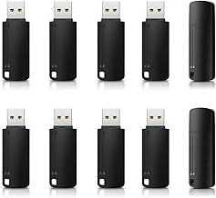 USB Sticks 4GB, 10 Stück Vansuny USB Stick 4GB 2.0, 4GB USB Speicherstick mit Kappe und Seilloch für PC/Desktop/Laptop/Spielekonsolen, Schwarz