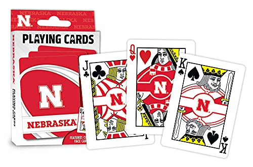 Image of MasterPieces Family Games - NCAA Nebraska Cornhuskers Playing Cards - Officially Licensed Playing Card Deck for Adults, Kids, and Family