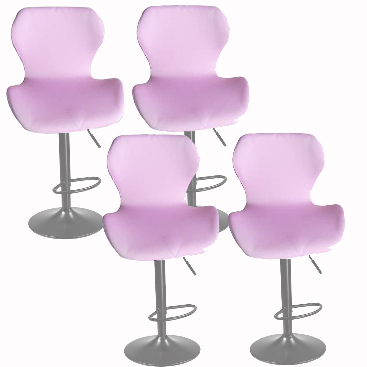 XGANGM Bar Stool Chair Covers Set of 2 Low Back Chair Slipcovers Stretch Modern Kitchen Dinning Room Swivel Chair Covers Chair Protector for Bar Office Dining Chair,K,4PCS