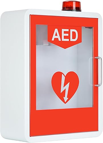 Miniatura 8 de Armario AED, gabinete de almacenamiento de desfibrilador de primeros auxilios montado en la pared con sistema de alarma y control de acceso