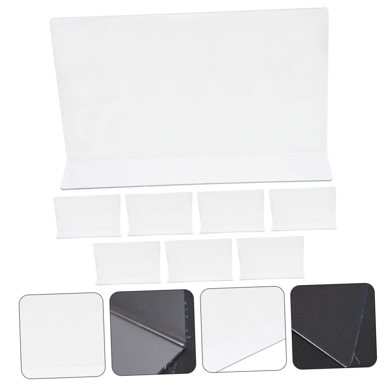 8stücke Kunststoff Regal Teiler Klar Schränke Regal Teiler Separatoren Für Schränke Durchsichtige Trennwände