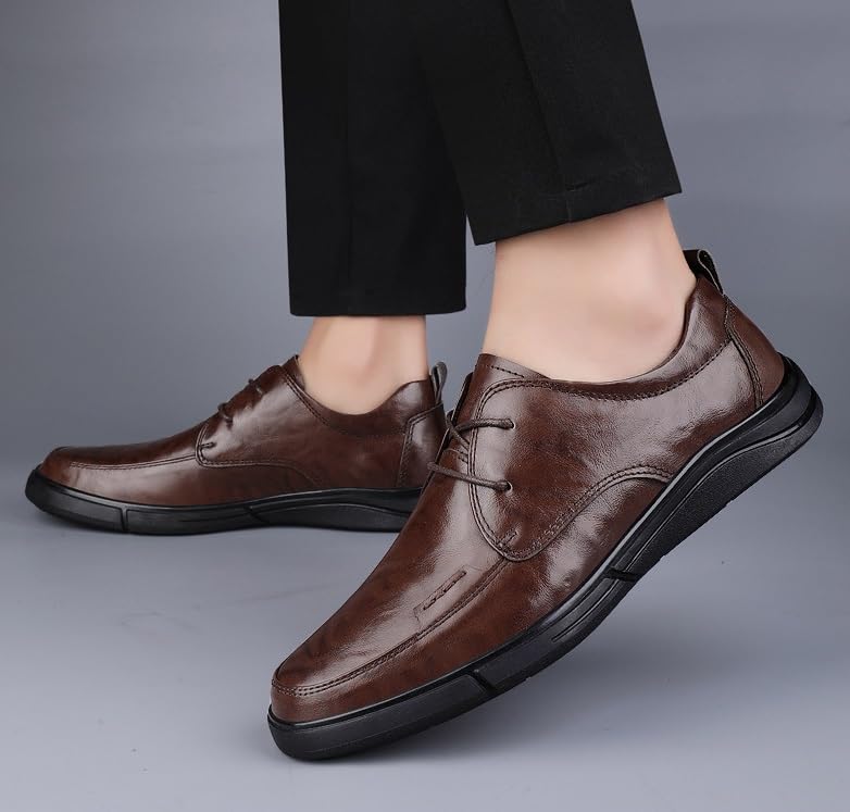 Men’s Patent Leather Formal Oxfords – Lace-Up Dress Shoes for Wedding Prom Business2