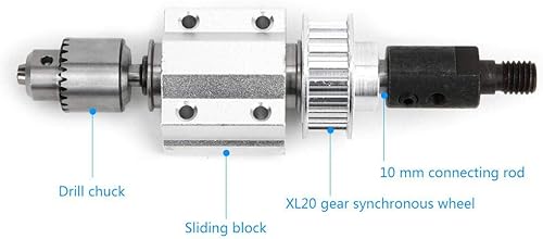 Miniatura 2 de Asamblea de husillo sin alimentación DIY carpintería mesa de corte taladro accesorio taladro Chuck máquina herramienta