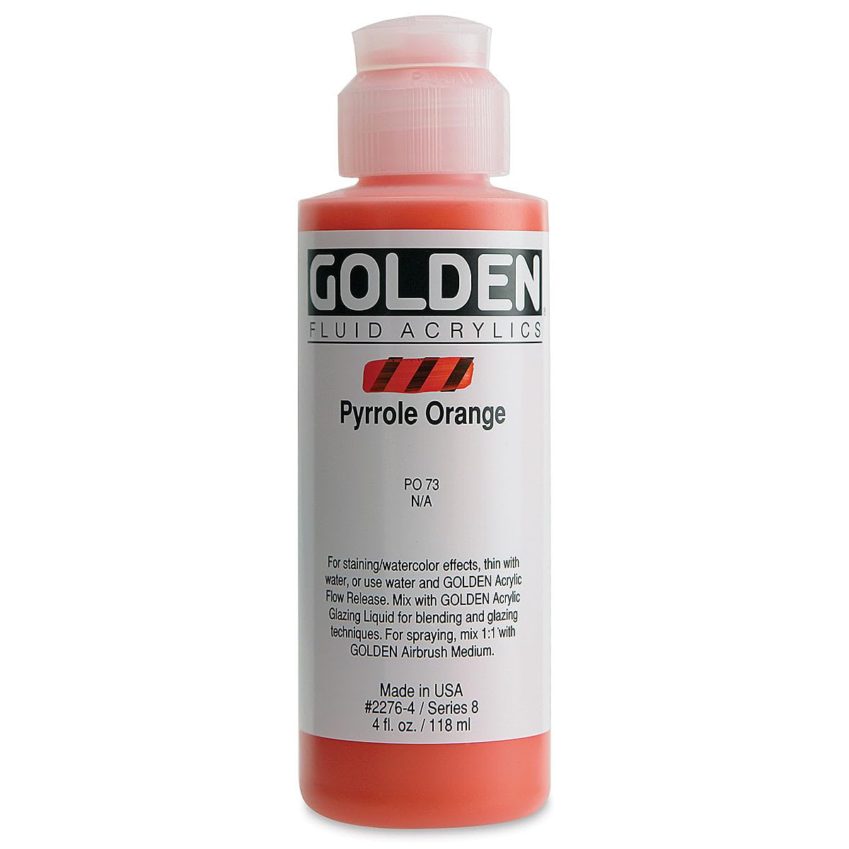 Fl Acrylic 4oz - Pyrrole Orange