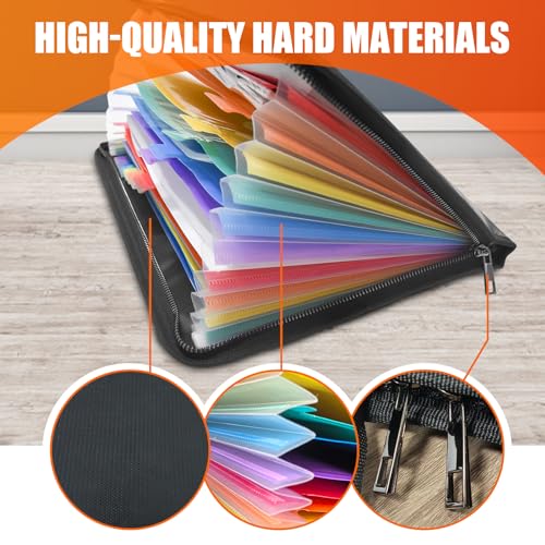 Fireproof Accordion File Organizer,Important Document Organizer,end of Life Planner Organizer Binder,Expanding Portable fire Proof Document Bag,Waterproof Folio Holder File folders for A4 Paper - Image 5