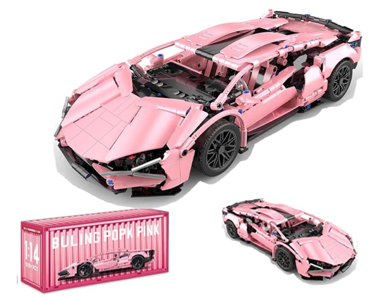 CIJINAY Sports Car Building Blocks Set for Lambo, Racing Car Building Kits, 1314 PCS MOC Supercar Models for Adult, Construction Vehicle Toys Gift, Compatible with Major Brand