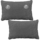 Froteee Badewannenkissen ca. 30cm x 20cm mit 2 Saugnäpfen und abnehmbarem Bezug, passt sich, dank der Microperlen, ideal dem Kopf an.