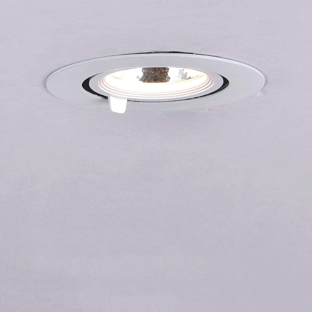 Downlight de interior Foco empotrable LED resistente, luz de techo empotrada, foco superbrillante de alta potencia, esquina de cocina, luz de panel ajustable, decoración del hogar, accesorios de ilumi